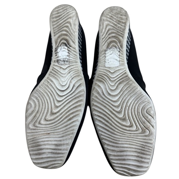 HASSIA JESOLO BLACK STRETCH SLIP ON Size US 8 UK 39 EU 6 Width J Black Wedge - Picture 7 of 8